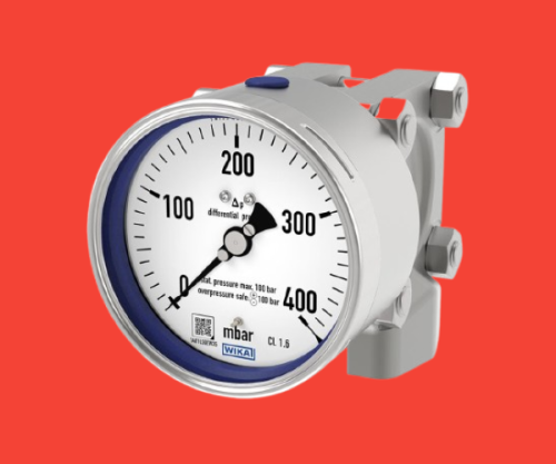 WIKA | 732.14, 762.14 Differential Pressure Gauge for The Process Industry, High Overload Safety Up to 650 Bar