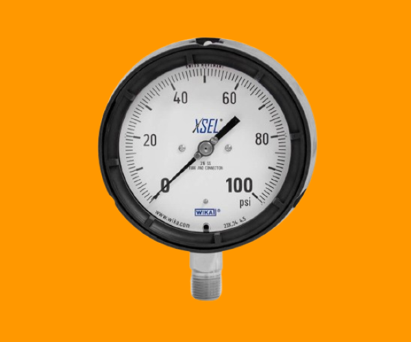 WIKA | 232.34, 233.34 Bourdon Tube Pressure Gauge, Stainless Steel XSEL® Process Pressure Gauge