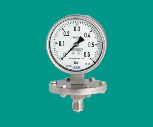 WIKA | 432.50, 433.50 Diaphragm Pressure Gauge for The Process Industry Up to 10-Fold Overload Safety Max. 40 Bar