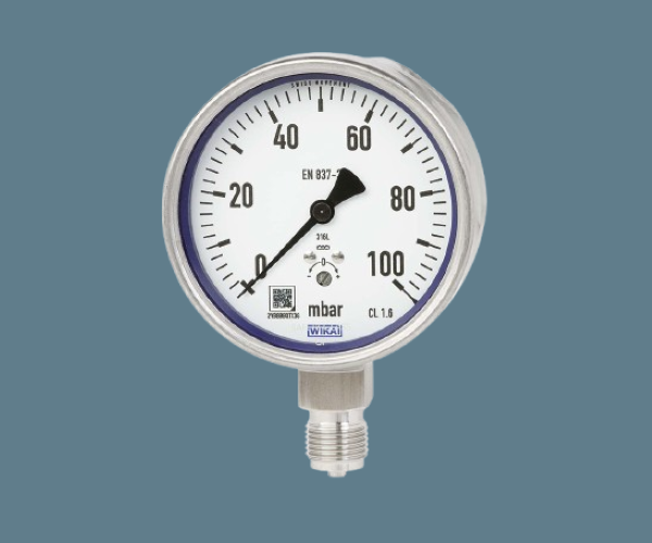 WIKA | 632.50, 633.50 Capsule Pressure Gauge Stainless Steel for The Process Industry